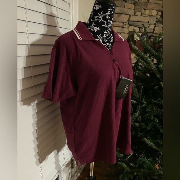 Ultraclub Women's Whisper Pique Wrinkle Resistant Relaxed Fit Polo Shirt Large - Picture 1 of 14